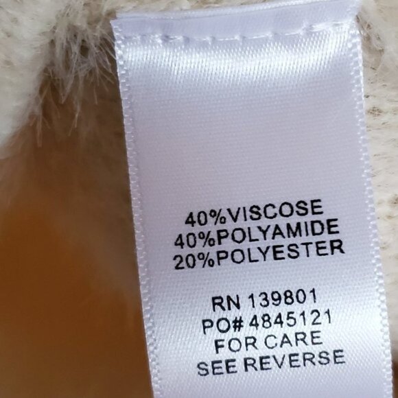 Oc Fuzzy Metallic Tinsel Sweater Size XL argyle - Picture 2 of 8